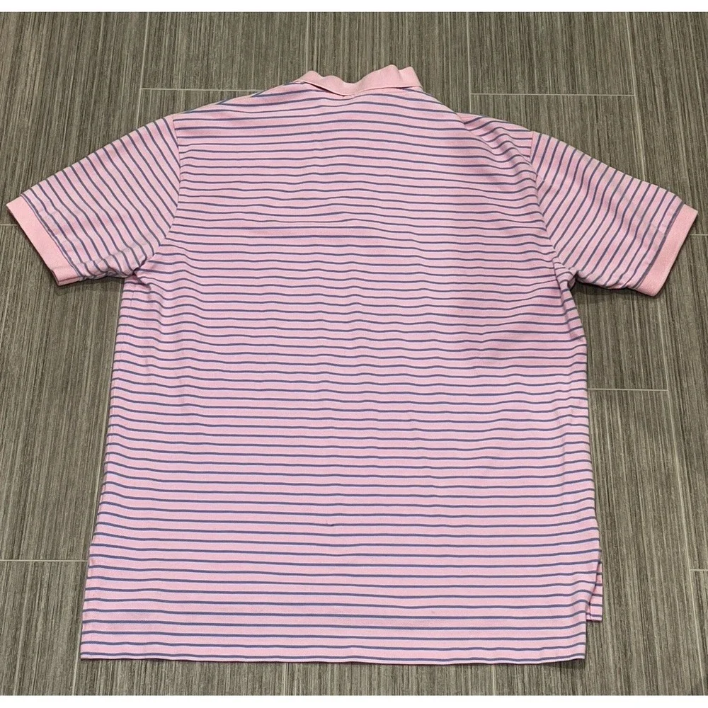 Ralph Lauren Mens Pink Blue Polo Shirt Green Pony Logo Americana Ivy league Y2K
